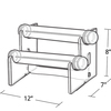 Azar Displays 2-Tier Horizontal Counter Bracelet Bar 900062